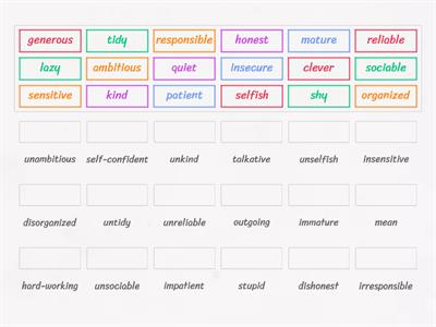 EF Interm Unit 1B Adjectives