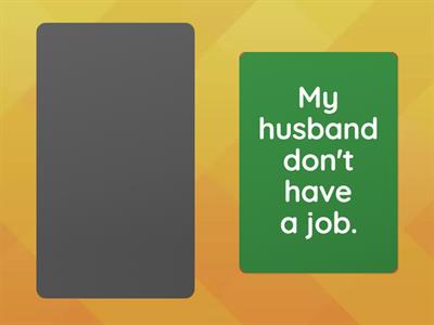 Simple Present & Present Progressive Error Correction