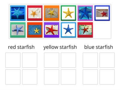 starfish colour sorting