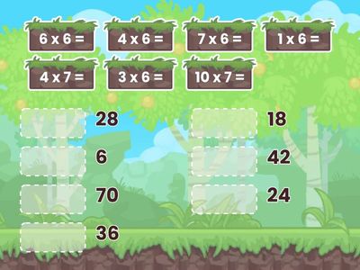 Tafels van 6 en 7 oefenen