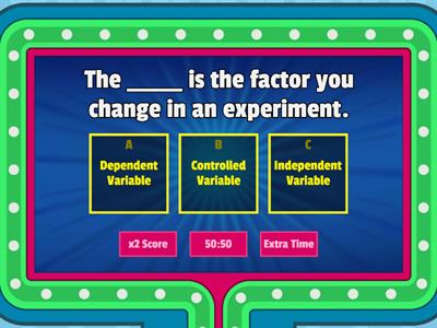 Science Variables - Practice