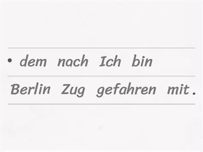 Wie bist du gefahren?