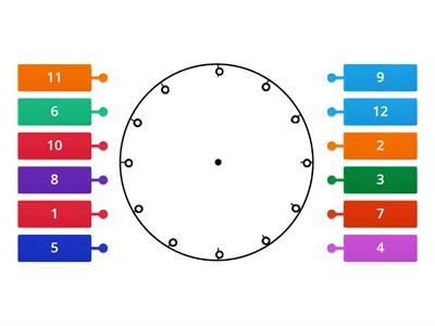 Complete the clock face