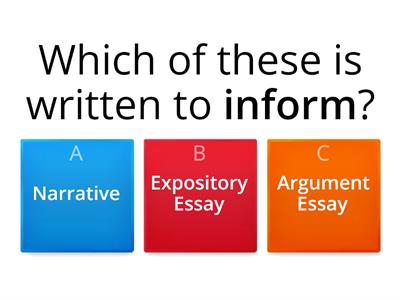 Individual Paragraph Parts Practice