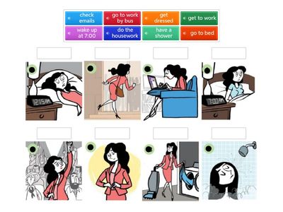 English File Elementary: SB p. 156 Daily routine (Busy Belinda)