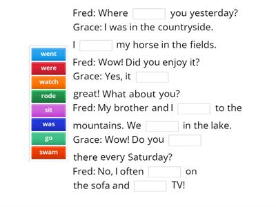 Complete the conversation
