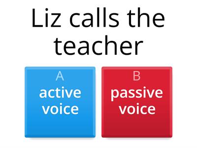 ACTIVE AND PASSIVE VOICE 