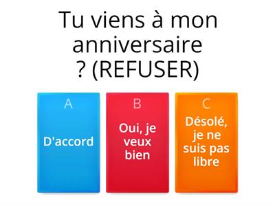 Accepter/Refuser une invitation