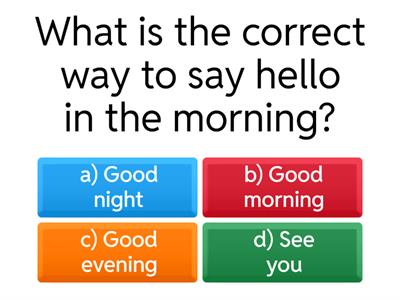 English Beginner Level Test 