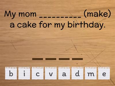 Irregular verbs - Spell