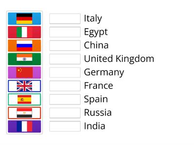 Flags match up