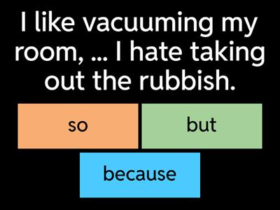  AND, BUT, SO, BECAUSE