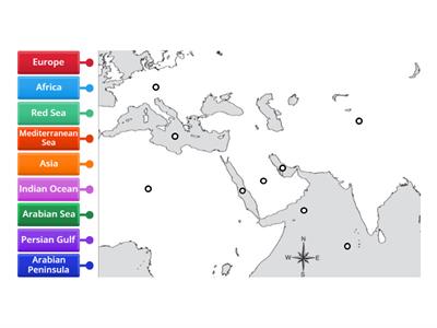 Life on the Arabian Peninsula Map