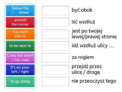 asking for/giving directions