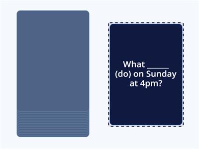 GRAMMAR SPEAKING: present simple/ present continuous/ past simple/ past continuous