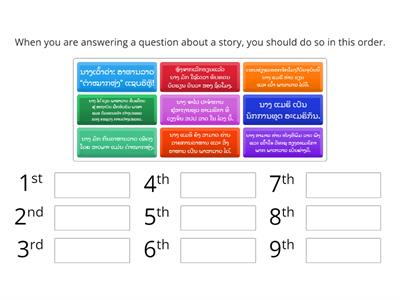  Sequence Mary’s story.