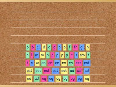 Build a Word: -en, -est, ‑ad, ‑og