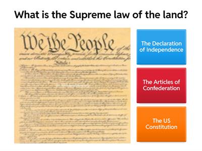 Civics/Citizenship Quiz