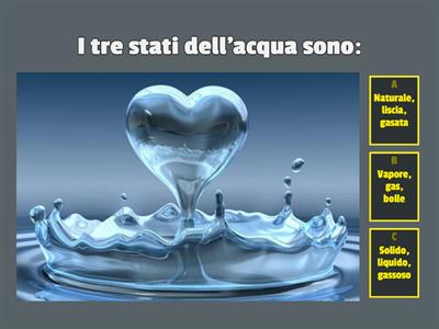 GLI STATI DELL'ACQUA