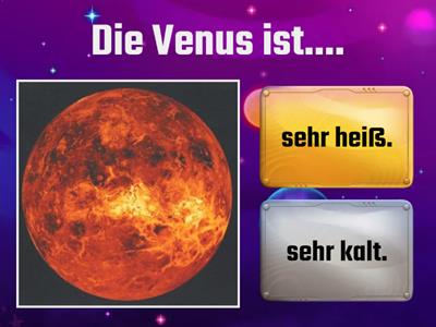 Allgemeines Quiz Planeten