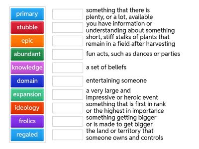 HMH Module 4 Week 3 Vocabulary