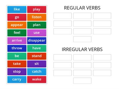 REGULAR VERBS & IRREGULAR VERBS