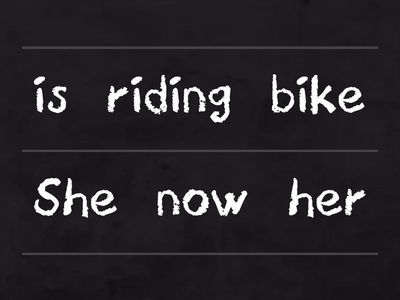 Present continuous tense Kelime çorbası