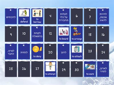 Mindset Plus - Unit 1 - Verbs (matching pairs)