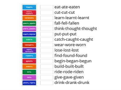 3  Irregular verbs 6 II part