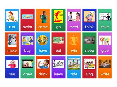 Неправильные глаголы 4 класс