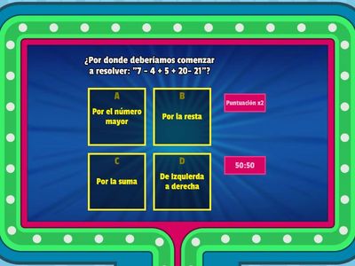Operaciones combinadas