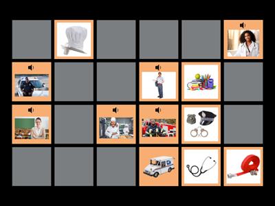 Community Helpers Matching Game