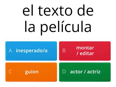 Hablamos de películas - definiciones - quiz