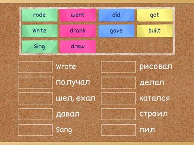 Неправильные глаголы 