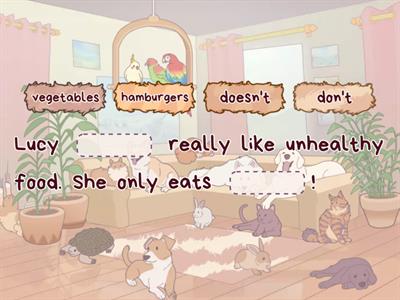 FOOD - sentence structure