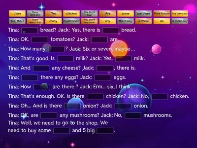 Evolution Plus 2 Unit 2 Review (Some/any, there is/are, object pronouns)