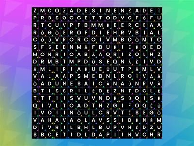 crucipuzzle sui verbi