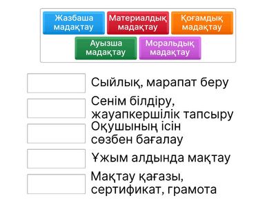 Мадақтаудың түрлері
