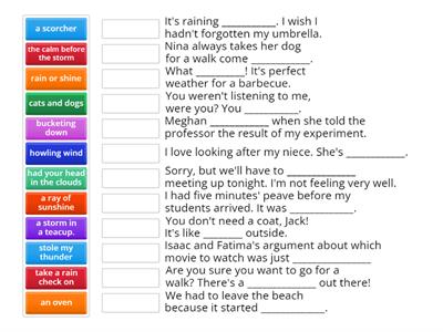 Weather idioms