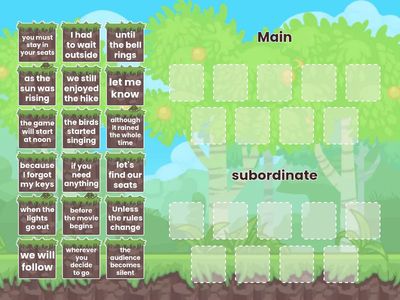 Main & Subordinate Clauses