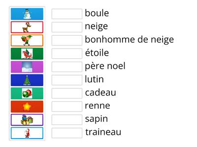 vocabulaire noel