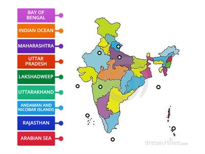 PHYSICAL MAP OF INDIA