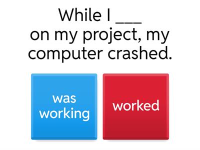 past somple and past continuous