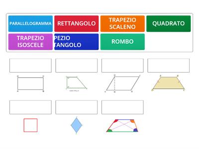 I  QUADRILATERI (abbinamenti ):RICONOSCI?