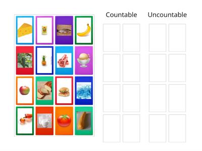 Countable and Uncountable Food