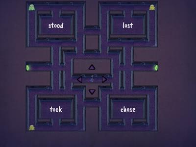 Maze chase PU2 Unit 8 verbs