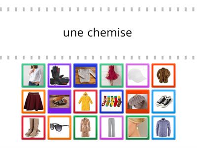 Les vêtements et les accessoires