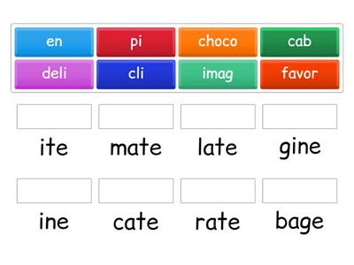 10.1 syllable cards ate ite ine