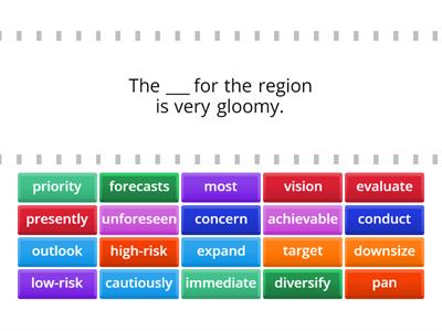 Planning. Vocabulary