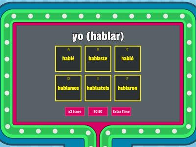 The Preterite - Regular Verbs Quiz